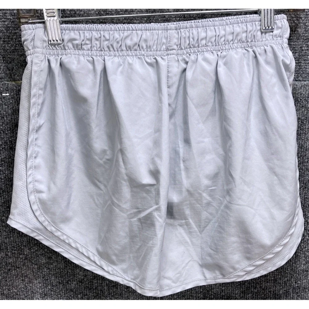 Nike Dri-FIT 10/3 Running Shorts Womens Small White Mesh Trim 831558-012